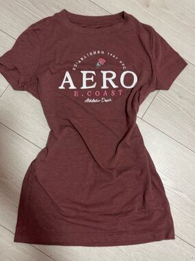 Aeropostale Dusty Rose Classic Crew Tee